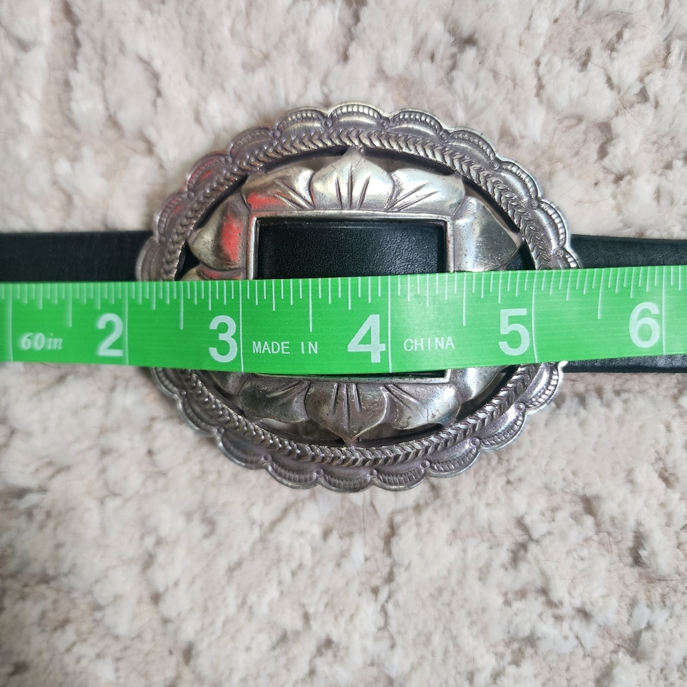 Brighton Black Leather Sunflower Concho Belt - Picture 14 of 15